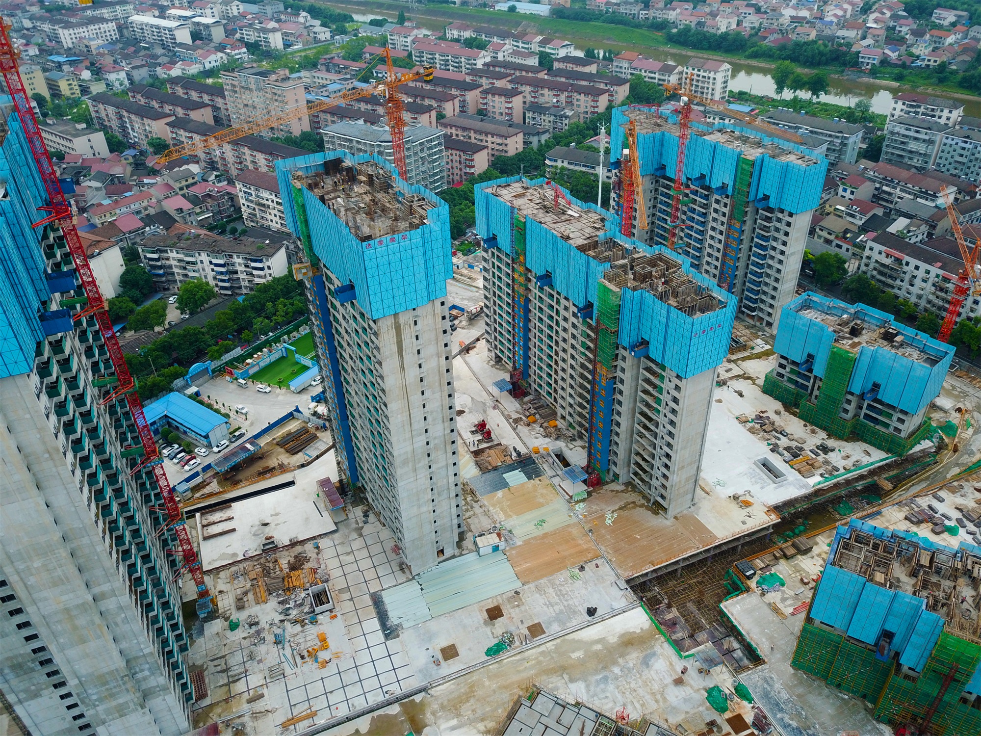 桃源东方明珠7月航拍 